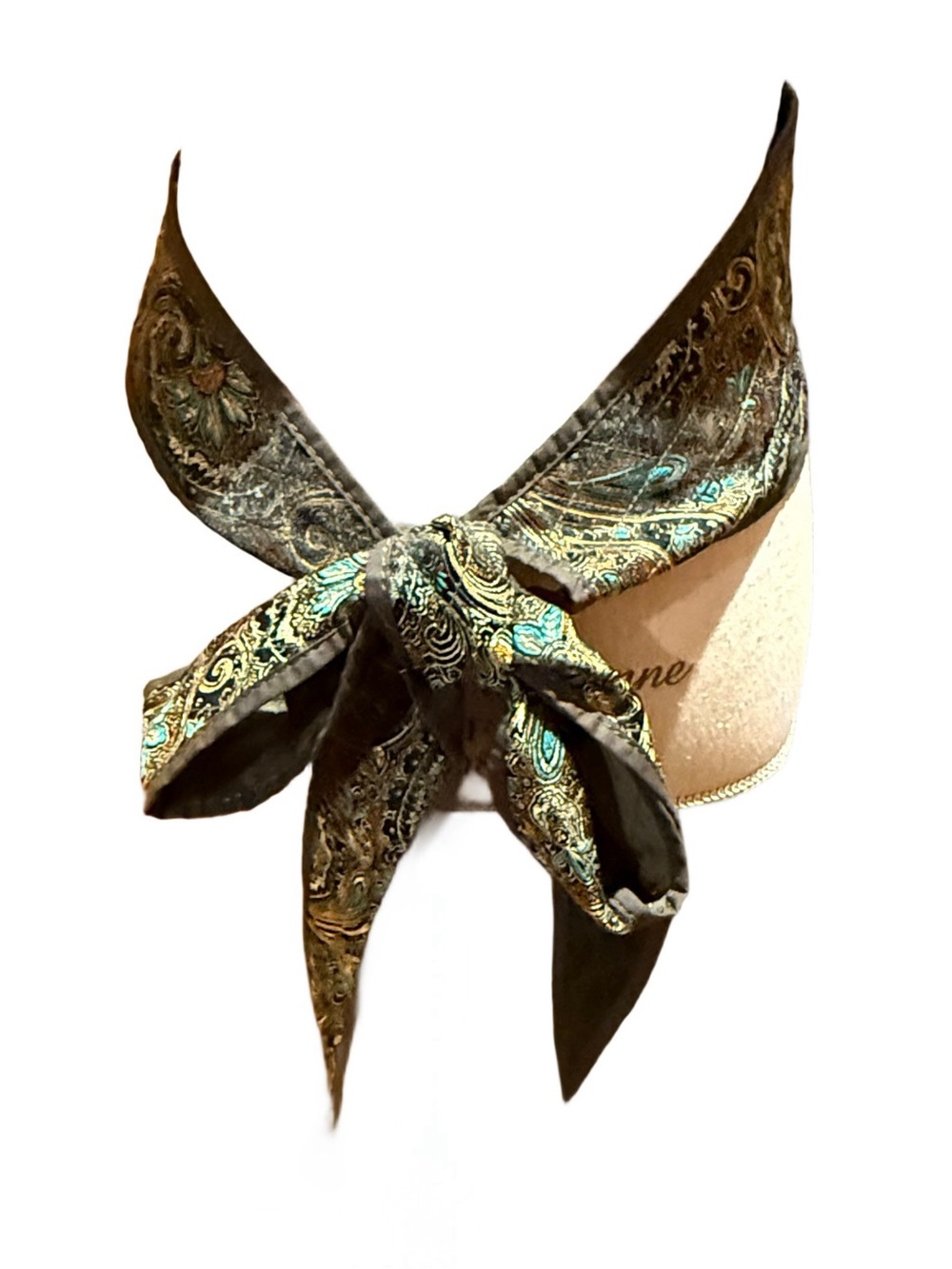 Fabulous CHICO’S OBI Reversible Quilted Paisley Embroidered Belt - Medium